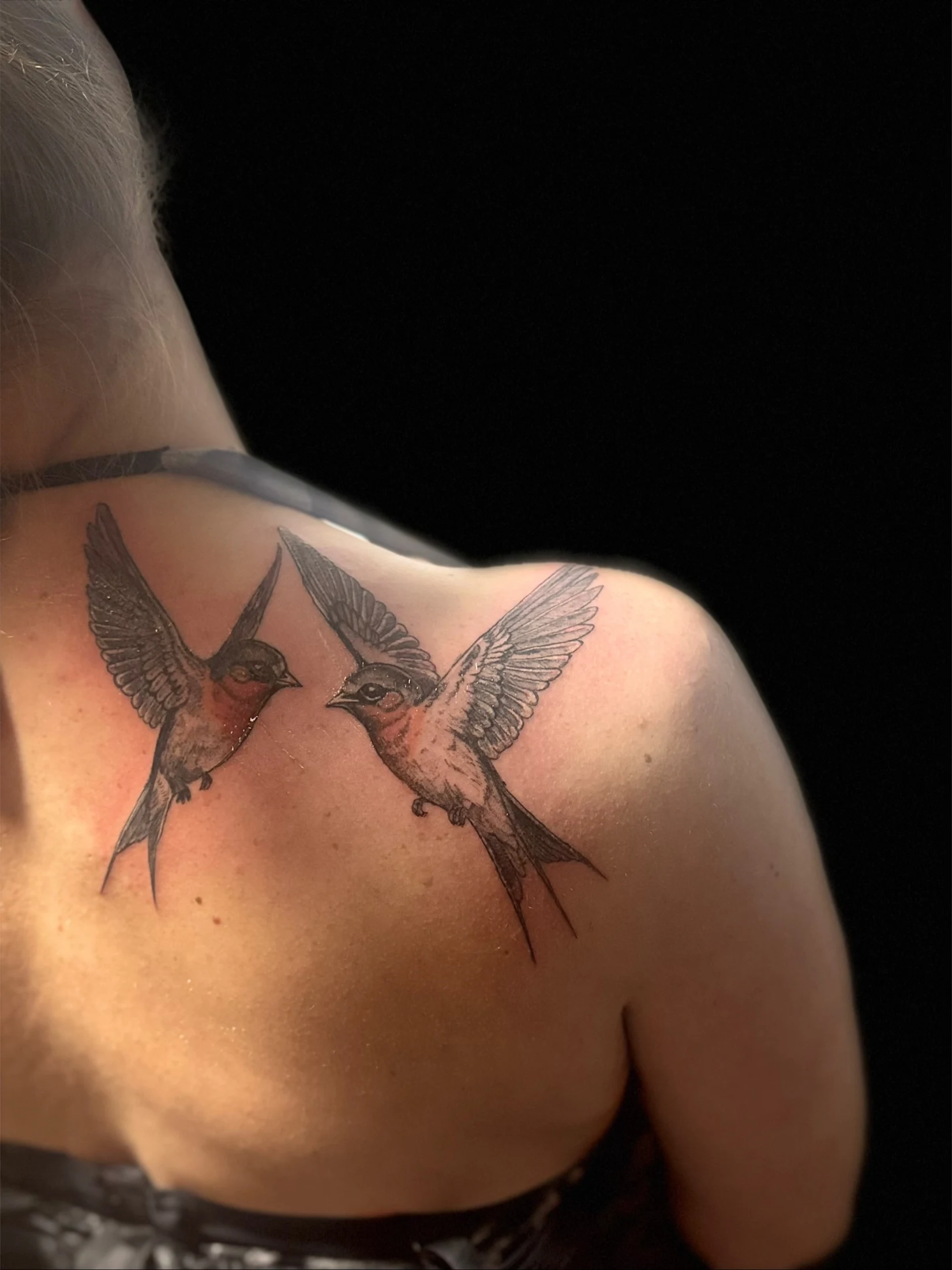 Swallow tattoo